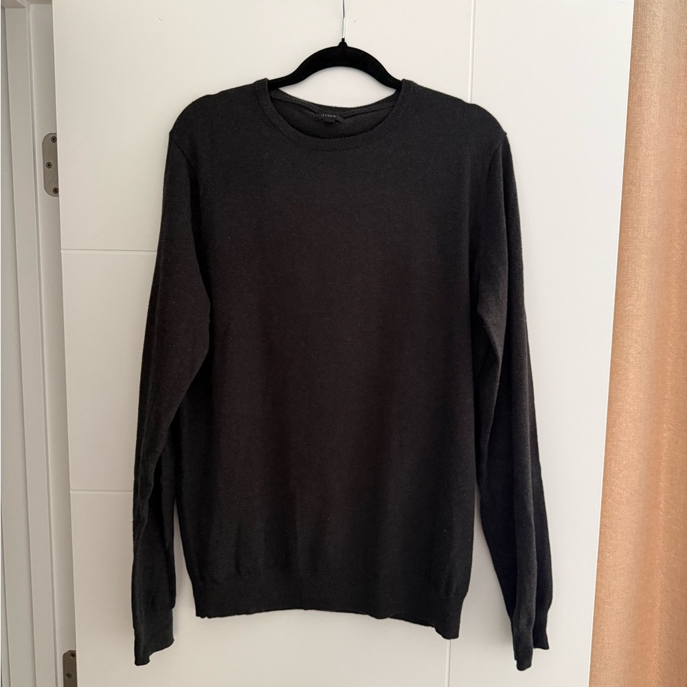 J. Crew Men's Charcoal Crewneck Sweater